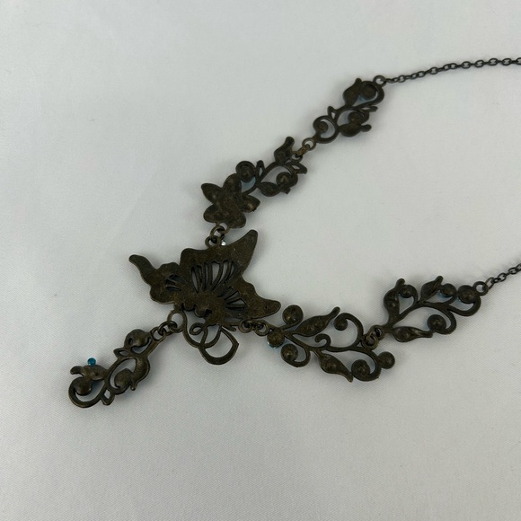 Vintage Boho Statement Butterfly Necklace - Picture 6 of 6